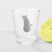 Katze Schnapsglas (Rückseite)