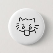 Katze schockiert button (Vorderseite)