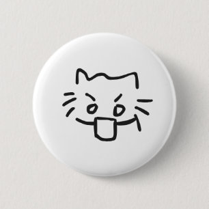 Katze schockiert button