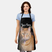 Katze Schürze (Getragen)