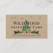 Katze Schwanz Pinecones Pine Tree Forest Thema Vin Visitenkarte (Vorderseite)