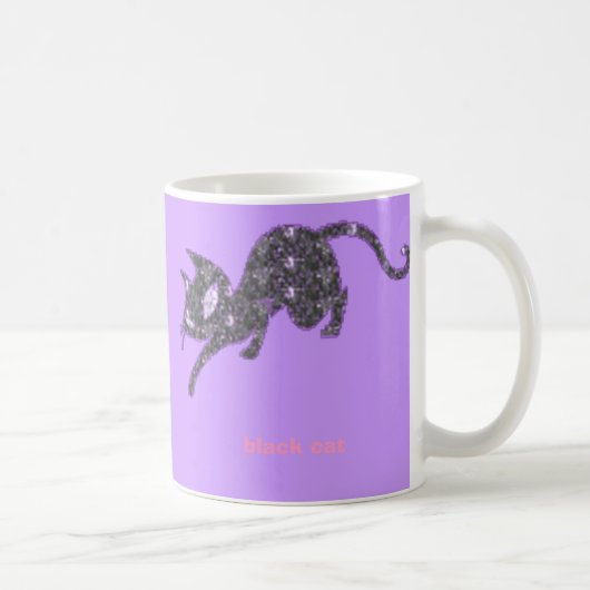 Katze-Schwarz, Kaffeetasse (Rechts)