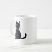 Katze Schwarze Katze Kaffeetasse (Vorderseite Links)