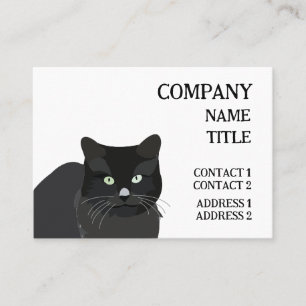 Katze Schwarze Katze Visitenkarte