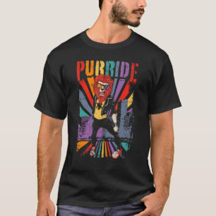Katze Schwule Pride Lgbtq Daddy Löwe Purride Cool T-Shirt