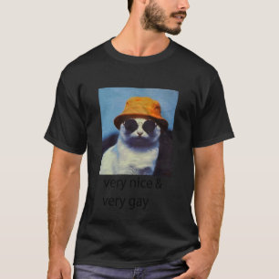 Katze sehr nett sehr schwul T-Shirt