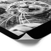 Katze Selfie mit Alien Ufo Funny Cat Frauen Poster (Ecke)