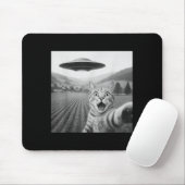 Katze Selfie mit Alien Ufo Funny Cat Geschenke für Mousepad (Mit Mouse)
