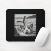 Katze Selfie mit Loch Ness Monster Funny Cats Men  Mousepad (Mit Mouse)