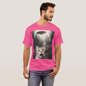 Katze Selfie mit Ufo T-Shirt (Vorne ganz)