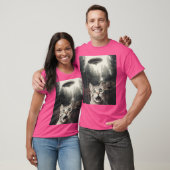 Katze Selfie mit Ufo T-Shirt (Unisex)
