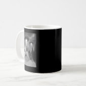 Katze Selfie mit Ufos Kaffeetasse (Vorderseite Links)