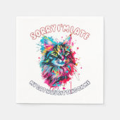 Katze Serviette (Vorderseite)