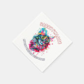 Katze Serviette (Ecke)