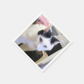 Katze Serviette (Ecke)