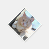 Katze Serviette (Ecke)