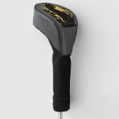 Katze setzen golf headcover (angewinkelt)