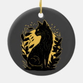 Katze setzen keramik ornament (Hinten)