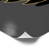 Katze setzen poster (Ecke)