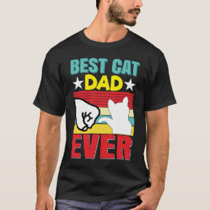 Katze-Shirt Männer Bester Katzenvater überhaupt Lu T-Shirt