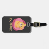 Katze Shirt, Schwarzkatze, Katzenliebhaber T - Shi Gepäckanhänger (Vorderseite horizontal)