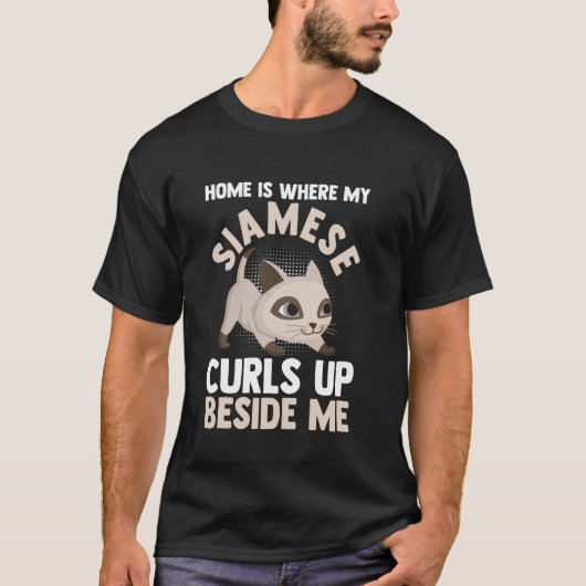 Katze Siamkatze T-Shirt (Vorderseite)