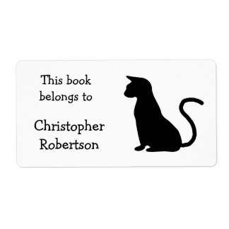Katze Silhouette Buchungsplatte