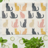 Katze Silhouetten Küchentücher (Gefaltet)