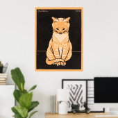 Katze sitzend Julie de Graag Poster (Heimbüro)