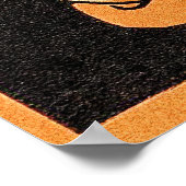 Katze sitzend von Julie de Graag Poster (Ecke)