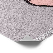 Katze sitzend von Julie de Graag Poster (Ecke)