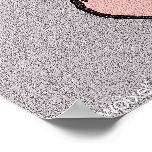 Katze sitzend von Julie de Graag Poster (Ecke)