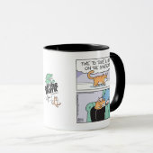 Katze sitzt auf Zweisitzer (Schoß) Tasse (VorderseiteRechts)