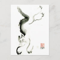 Katze Skedaddle, Sumi-e-cat