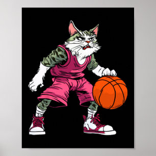Katze Sketll Spieler Sketll Katze  Poster