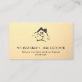 Katze | Sleek Metallic Terminkarte (Vorderseite)