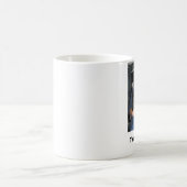 Katze - smokey und Gläser, die Katzen-Dame Verwandlungstasse (Mittel)