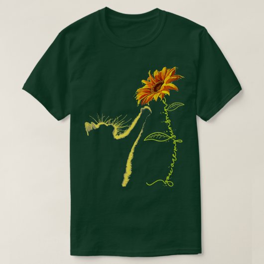 Katze Sonnenblumen Geschenke für Katzen Liebhaber T-Shirt (Design vorne)