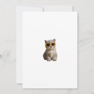 Katze Sonnenbrille Einladung