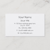 Katze - Spaß Kitty, der das Kunstsymbollogo Visitenkarte (Rückseite)