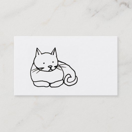Katze - Spaß Kitty, der das Kunstsymbollogo Visitenkarte (Vorderseite)
