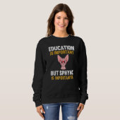Katze Sphynx 6 Sweatshirt (Vorne ganz)
