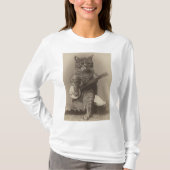Katze Spielen lustige Banjo-T - Shirt (Vorderseite)