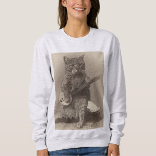 Katze Spielen lustige Banjo-T - Shirt