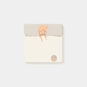 Katze spielen post-it klebezettel (Vorderseite)