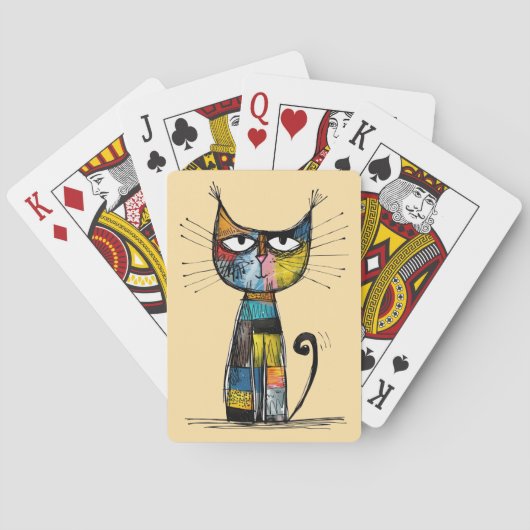 Katze Spielkarten (Rückseite)
