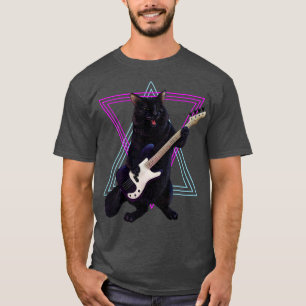 Katze spielt Bassgitarre 1 T-Shirt