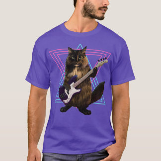 Katze spielt Bassgitarre 1 T-Shirt