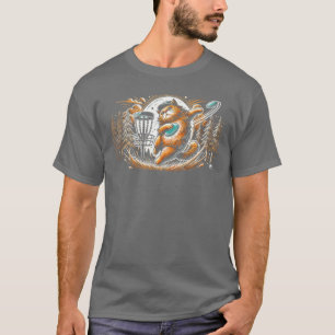 Katze spielt Disc-Golf-Sport Frolfer Athlet Spiel  T-Shirt