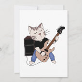 Katze spielt E-Gitarre (Vorderseite)